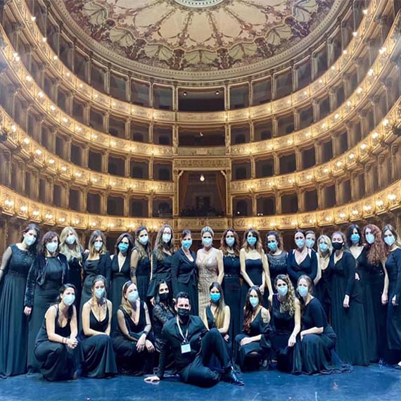 The Sicilian Women Orchestra in Pisa for the EU Web Awards